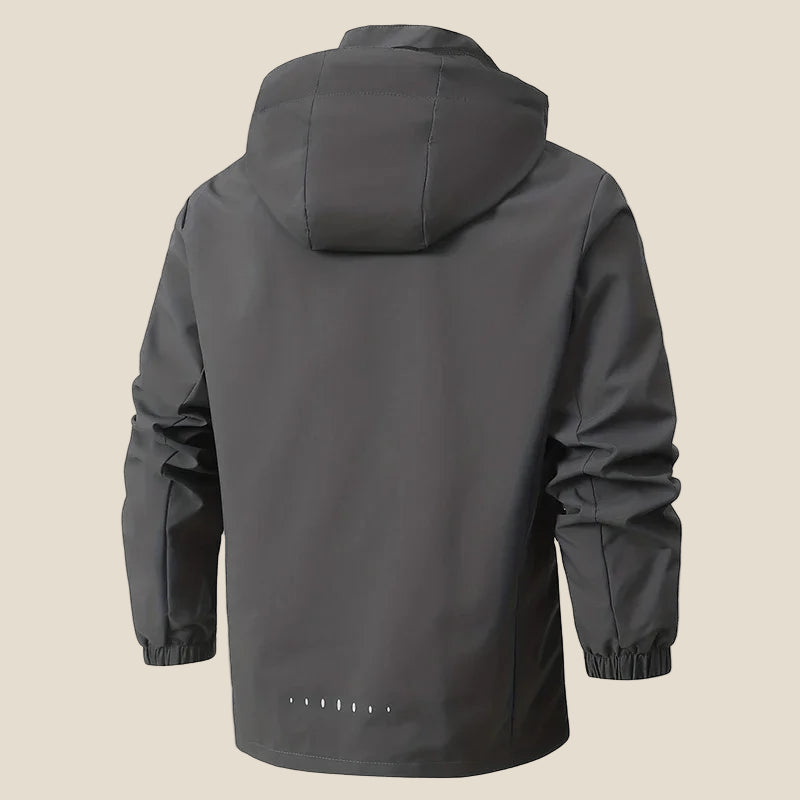 ChillGuard Men’s Casual Jacket – Windproof, Waterproof, Detachable Hood