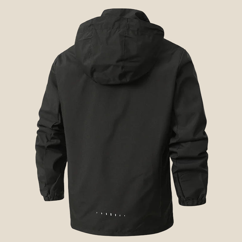 ChillGuard Men’s Casual Jacket – Windproof, Waterproof, Detachable Hood