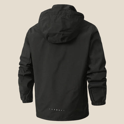 ChillGuard Men’s Casual Jacket – Windproof, Waterproof, Detachable Hood