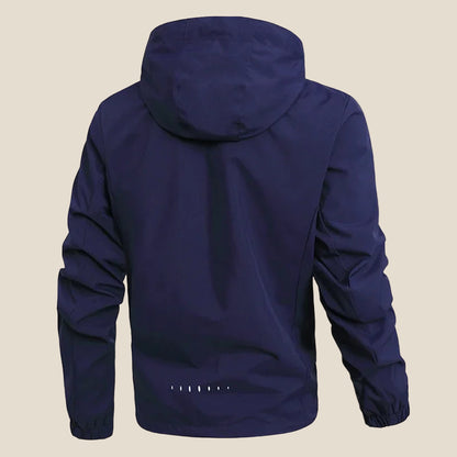 ChillGuard Men’s Casual Jacket – Windproof, Waterproof, Detachable Hood