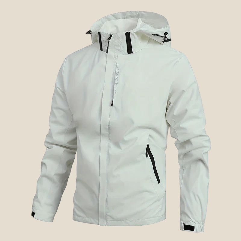 ChillGuard Men’s Casual Jacket – Windproof, Waterproof, Detachable Hood